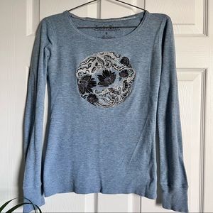 Y2k embroidered long sleeve